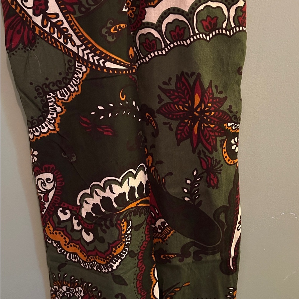 Los Banditos Green Paisley Overalls - Picture 4 of 9